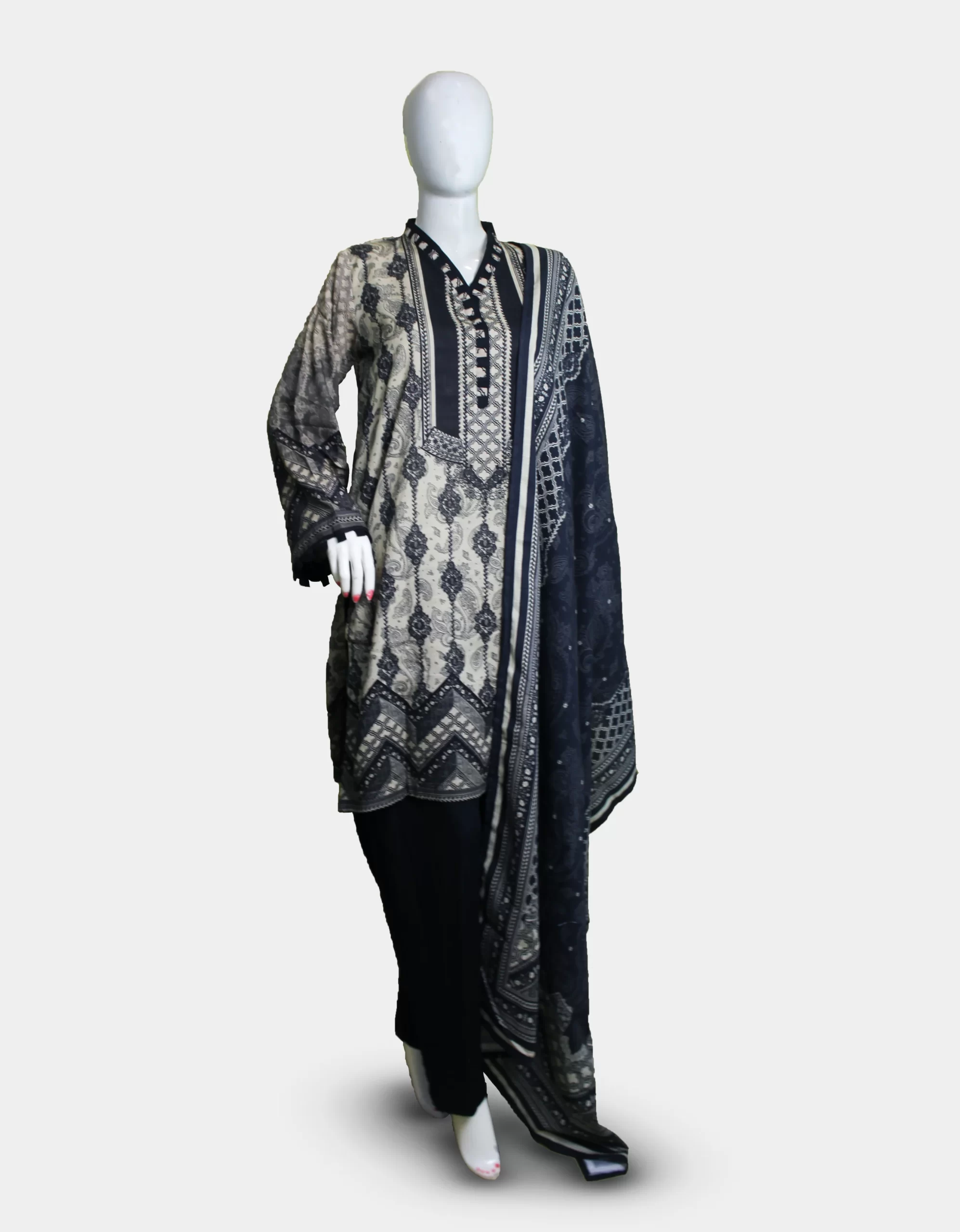 3 Piece Dress Khaddar HK-V701
