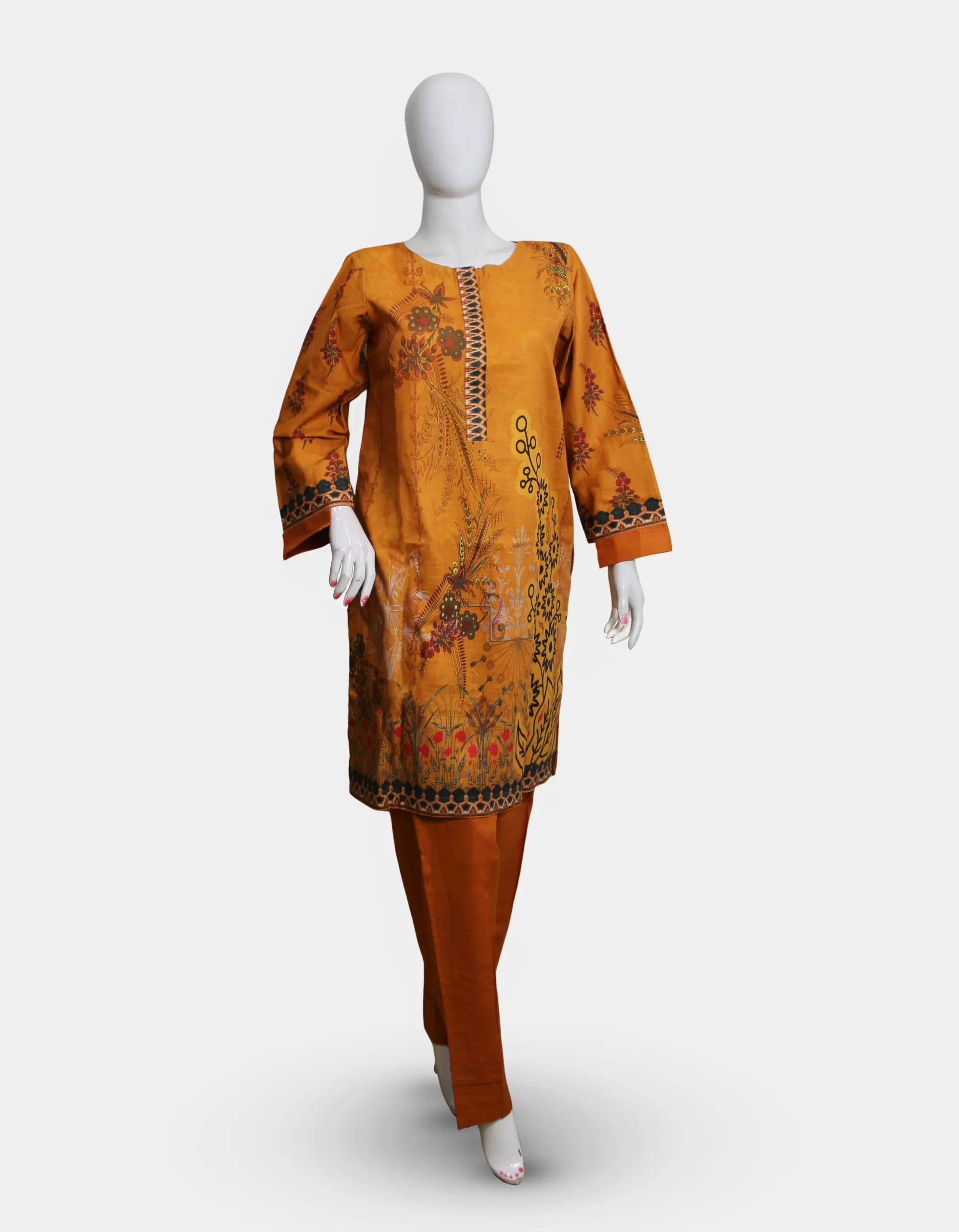 2 Piece Dress Khaddar